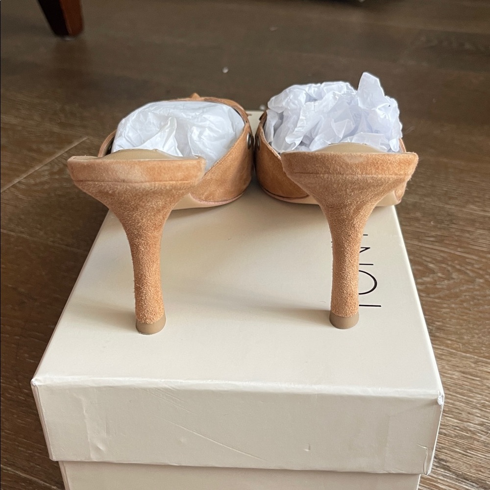 Tony Bianco Shae Mule Butterscotch Suede Size 9 - Picture 5 of 11